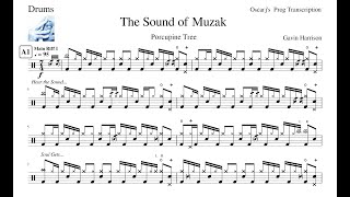 [PDT] Porcupine Tree - The Sound of Muzak Drum Transcription Sheet (Preview)