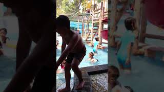 preview picture of video 'Holiday Tuesday labor day May 2 2018 ... Swimming pool dew teak mas temple sidoarjo.part 1'