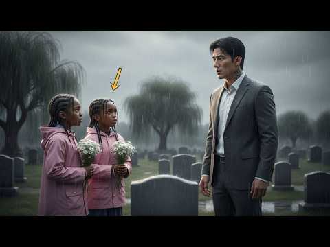 Mafia Boss Finds Twin Girls Praying at His Daughter’s Grave — What They Said Made Him Cry