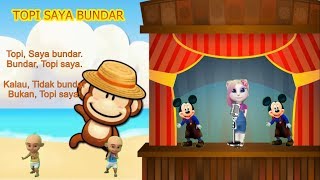 Download lagu KARAOKE ANAK TOPI SAYA BUNDAR VERSI UPIN IPIN LUCU BERSAMA KAWAN | SONGS FOR KIDS 👩‍🌾👨‍🌾 mp3