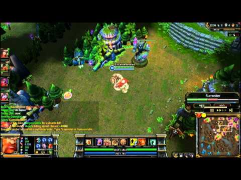 Gragas Double Kill Baron Steal