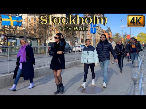Sweden: Stockholm City Walk 4K | Saturday Vibes