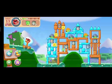 @AngryBirds How to cross Angrybird Sleepy Meadows cross level 821to 825 #164#angrybird #gameplay