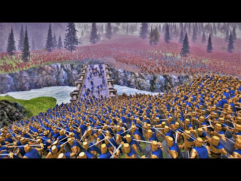 Epic Invasion Of 100K Spartans | Castle Siege - Ultimate Epic Battle Simulator UEBS