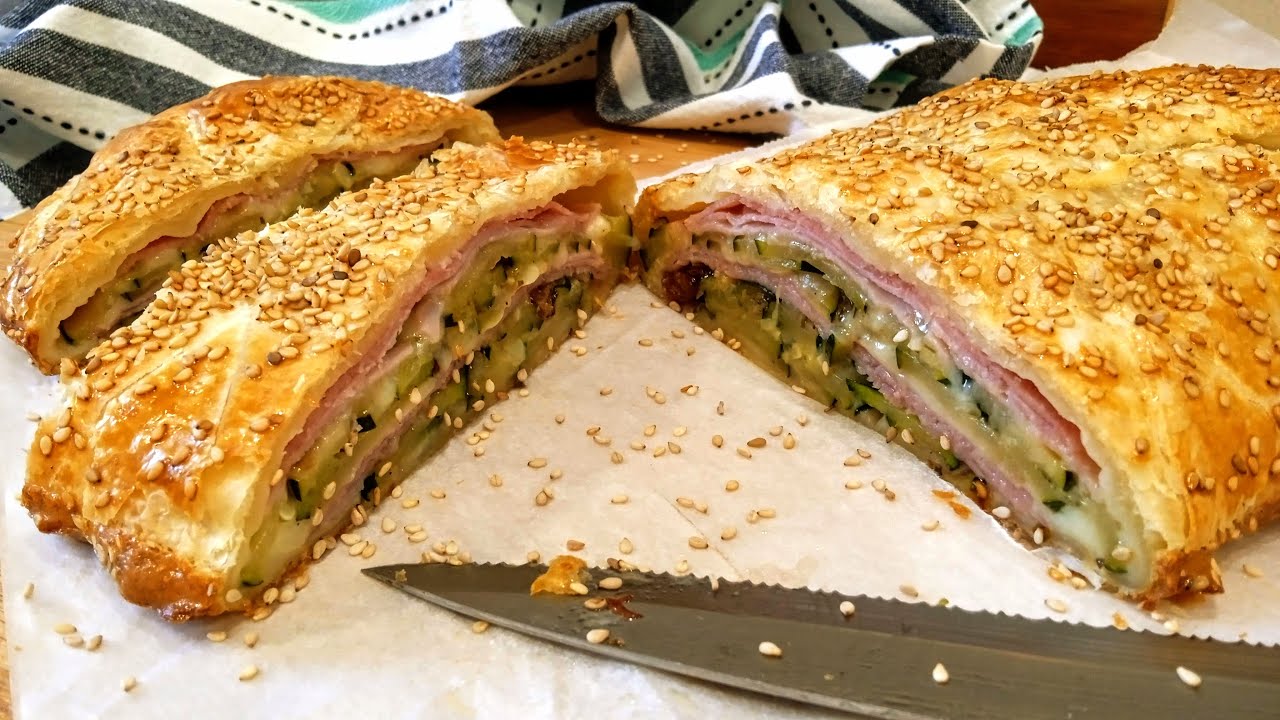 PASTEL DE CALABACÍN con jamón y queso