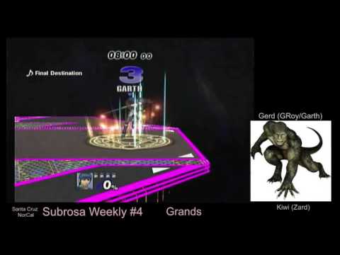 Subrosa Weekly #4 - Grand Finals - [L] Gerd (Marth, Falco) vs Kiwi (Zard)