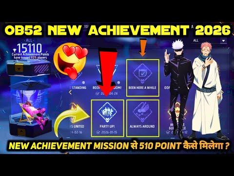 OB52 ACHIEVEMENT MISSION KAISE COMPLETE KAREN | HOW TO COMPLETE ACHIEVEMENTS AFTER NEW UPDATE 2026