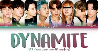 BTS (방탄소년단) — 'Dynamite' (8 members ver.) (Color Coded Lyrics Han/Rom/Eng)