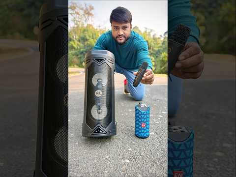 S859 Wireless Speaker Mic set Vs Powerful Bass Small Spk Unboxing