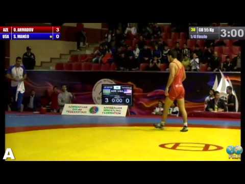 GGP2013 / AHMADOV Orkhan (AZE) - MANGO Spenser thomas (USA) - GR 55 kg 1/4 final match