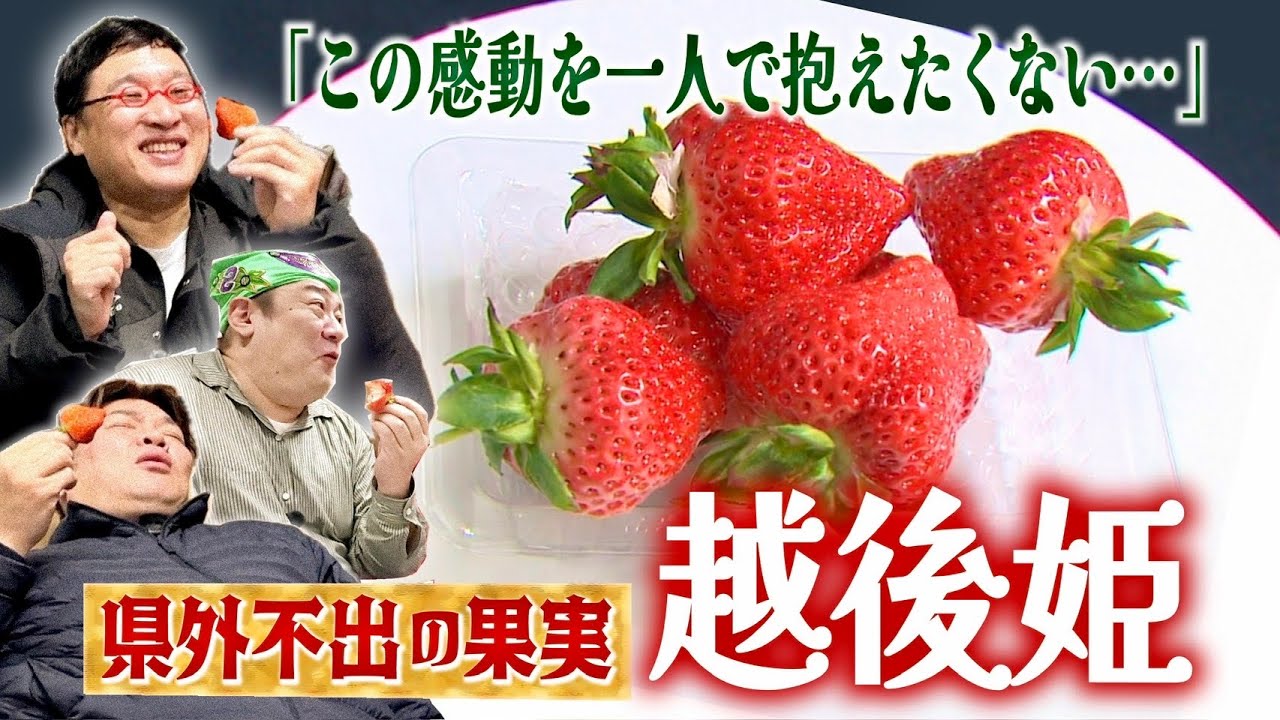 山里が「この感動を一人で抱えたなくない…」と呟いた新潟最強苺「越後姫」