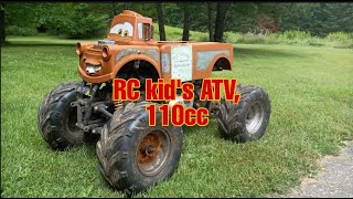 Radio Control RC KIDS ATV 1/5 scale Monster Truck! Modified Powerwheels 110cc!!