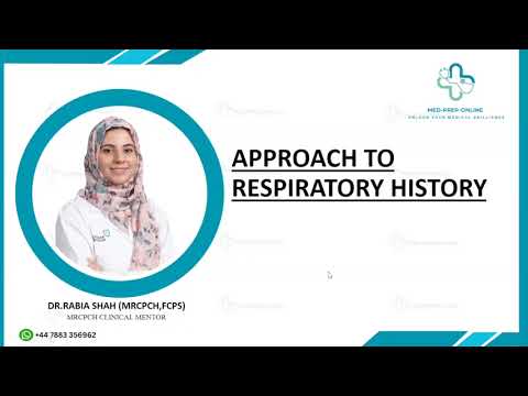 How to Approach Respiratory History in MRCPCH Clinical Exam By Dr. Rabia Shah | MED PREP ONLINE
