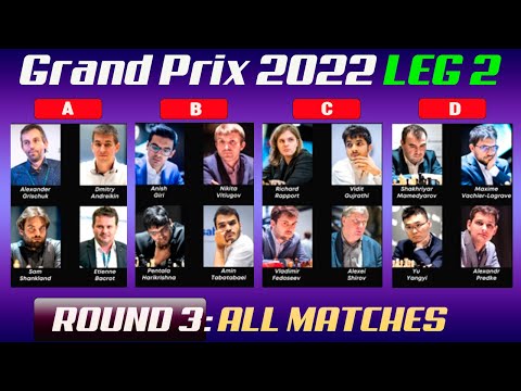 ROUND 03 | FIDE Grand Prix 2022 LEG 2 | Pool A,B,C,D | Giri, Shirov, Grischuk, Vachier-Lagrave...