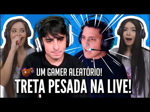 JOVENS REAGEM A TRETA PESADA NA LIVE - CLIPES ENGRAÇADOS - UM GAMER ALEATÓRIO