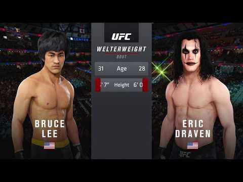 EA UFC 3 Bruce Lee VS Brandon Lee (The Crow) Online Fight