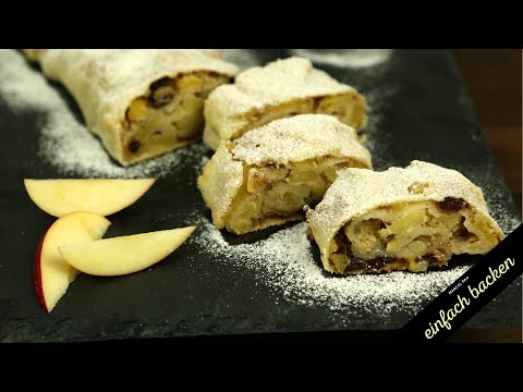 Make your own apple strudel with strudel dough