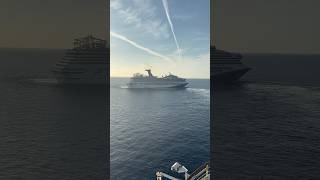Carnival Sunshine maneuvering out of Grand Turk! #carnivalcruiseline #carnivalsunshine #cruiseship