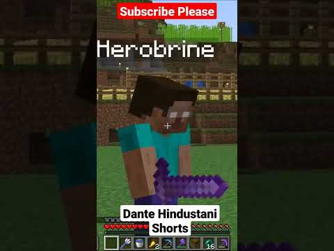Can Herobrine Do PVP in Minecraft #shorts