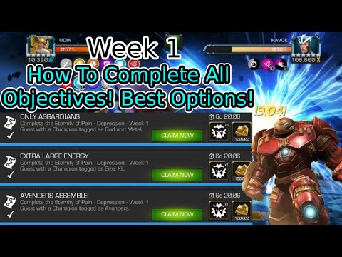 Eternity Of Pain Week 1 (Depression) Havok Boss |All Objectives Soloed! |Marvel Contest Of Champions