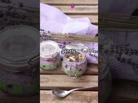 DIY Honey Lavender Ice Cream with Caramel Swirl