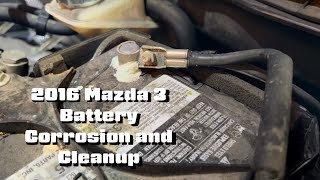 2016 Mazda 3 battery corrosion cleanup