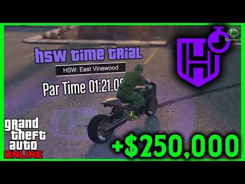 MAKE +$250000 FAST & EASY!  Easy Vinewood HSW: Time Trial GTA Online Help Guide