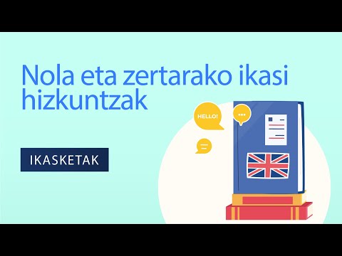 Nola eta zertarako ikasi hizkuntzak