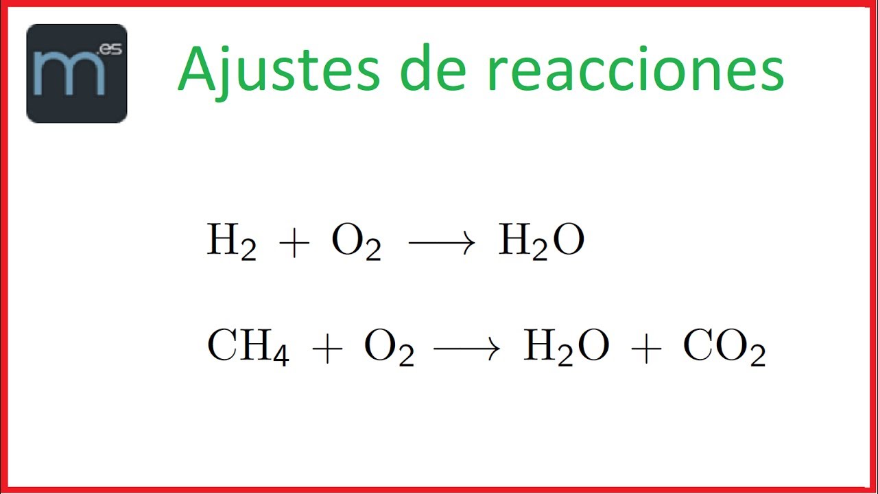 Watch Ajustes de reacciones químicas (Bachillerato) Now Ajustes de reacciones químicas (Bachillerato)
