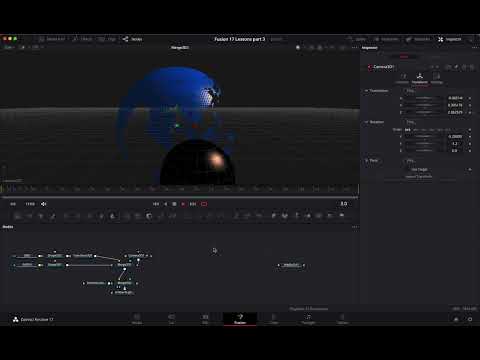 DaVinci Resolve 17 FUSION - 3D Compositing, Renderer 3D  - (Lesson 10)