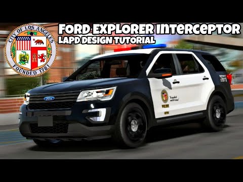 LAPD Ford Explorer Interceptor Design | Car Parking Multiplayer