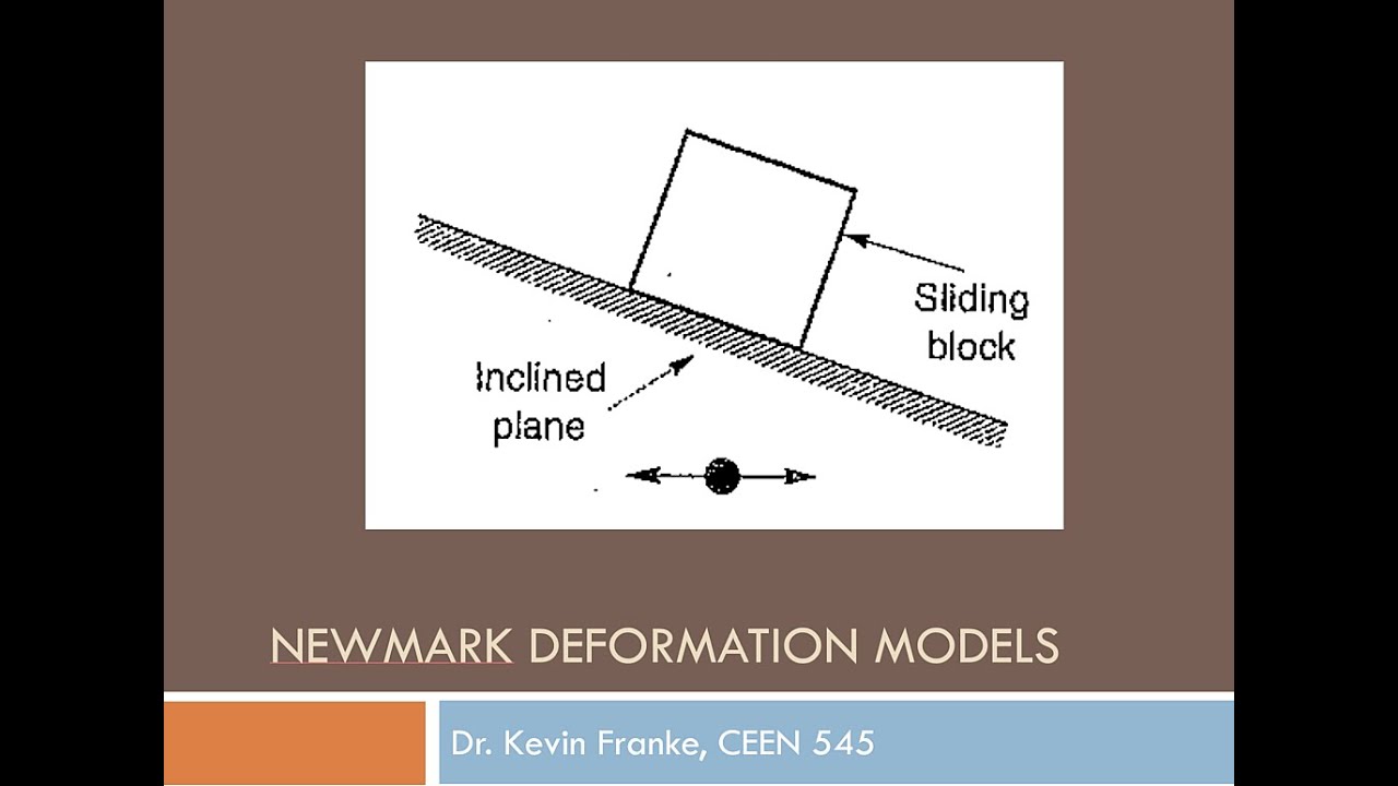 CEEN 545 - Lecture 29 - Newmark Sliding Block Models for Predicting Seismic Slope Deformations