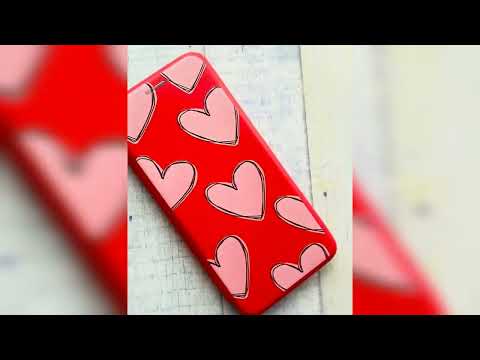 Чехол-книжка с рисунком для Samsung Galaxy A32 Красный; Сердечка розовые (принт 78) - фото 1 - id-p1747872124