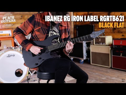 IBANEZ RGRTBB21 Baritone BKF Black Flat / RG Iron Label Series / RGRTBB21-BKF image 14