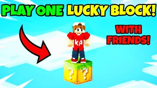 How To Play ONE BLOCK LUCKY BLOCK in Minecraft | Server #minecraft #minecrafthindi