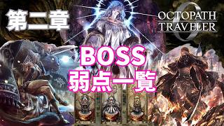 【オクトラ0】タトゥロック・オスカ・セラフィナ BOSS 弱点一覧 権力・富・名声 第二章ボス【オクトパストラベラー0】