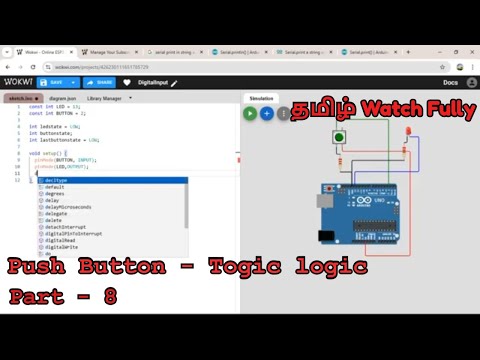 Can You Control LED with Just One Click on Arduino Push Button 🔘?