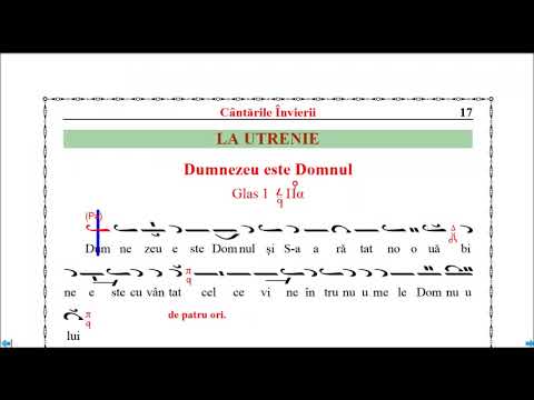 Dumnezeu este Domnul (Glasul 1), Anastasimatar V. Ojog - versiune instrumentală (Melodos) - clip 6