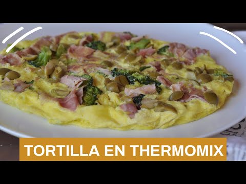 Tortilla de jamón y brócoli
