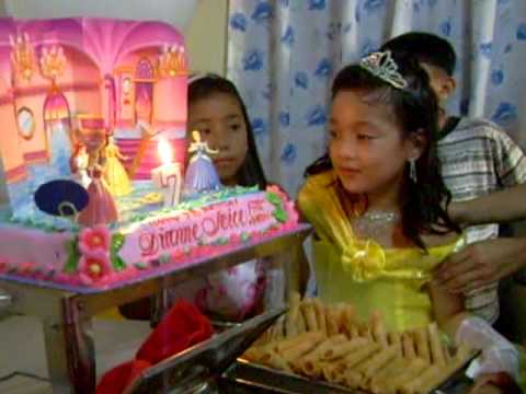 deanne joice 7th bday(blowing of cakes)