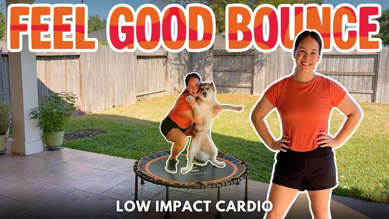 Séance de 10 minutes sur mini-trampoline à faible impact | Cardio non-stop sur mini-trampoline pour un maximum de plaisir ! Tous niveaux ✅