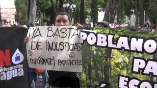preview picture of video 'Manifestación del 2 de octubre en Puebla (2014)'