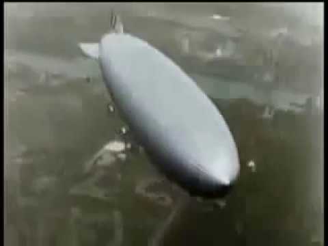Hindenburg Luftschiff - 1937 - Kolorierte Aufnahmen