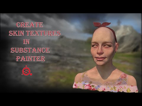 Sculpting Female head from a sphere in zbrush - Create Female Skin Textures in Substance Painter