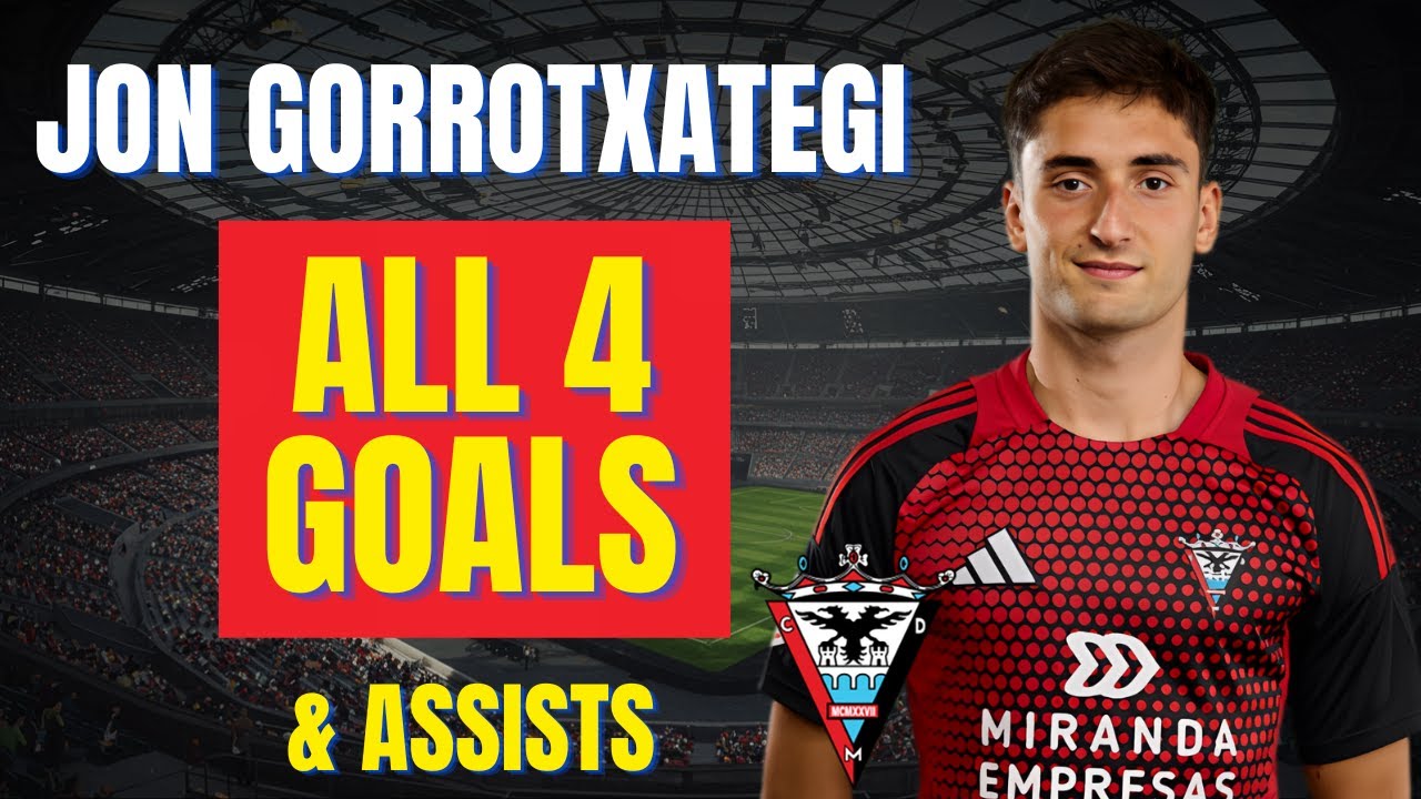 Jon Gorrotxategi - ALL 4 GOALS & ASSISTS FOR CD MIRAND&Eacute;S | Skills & Highlights - YouTube