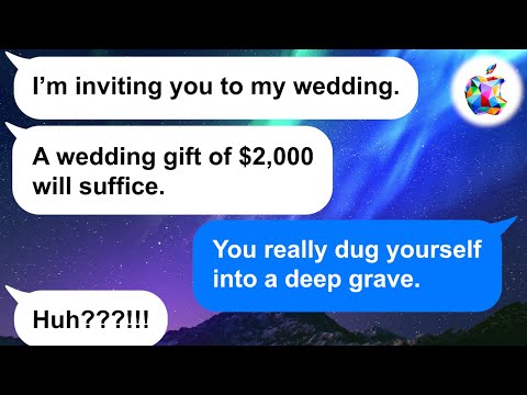 【Apple】My old friend invited me to her wedding out of the blue... for the low, low price of $2,000!