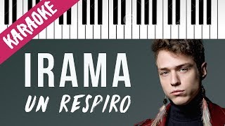 Irama | Un Respiro | AMICI 17 // Piano Karaoke con Testo