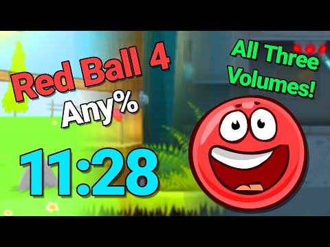 All Red Ball 4 Flash Volumes Speedrun in 11:28! (2nd Place)