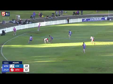 Rd 16 Hostplus SANFL Snapshot - Central's Wilson Barry bounces through the sealer