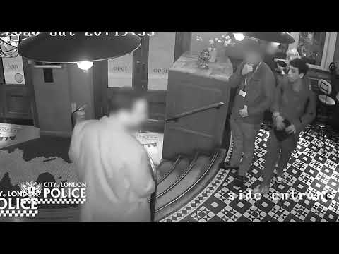City of London Police - convicted bag thief CCTV